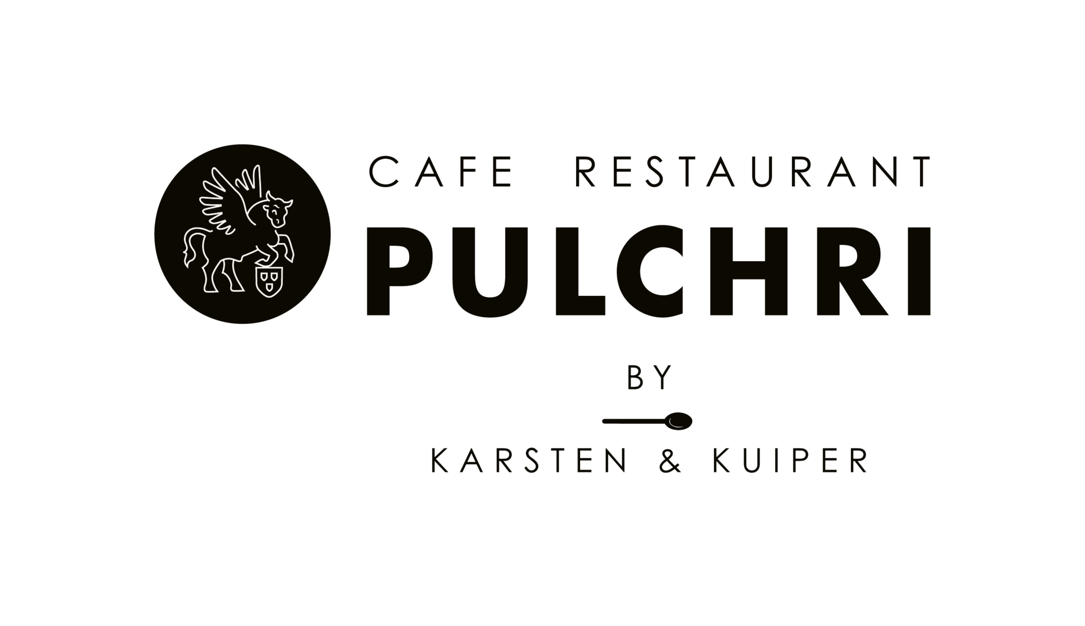 Logo Café Restaurant Pulchri, verzorgd door Karsten & Kuiper